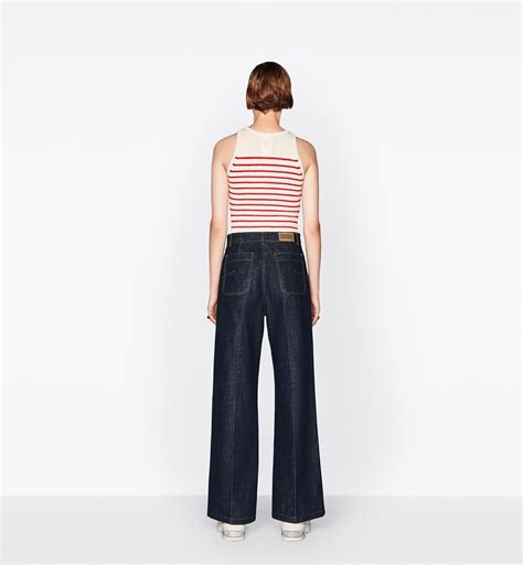 dior flared jeans|Dior 8 Flared Jeans, D04 Deep Blue Cotton Denim .